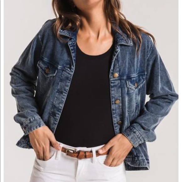Z Supply Tops - Z supply knit denim jacket Sz-S